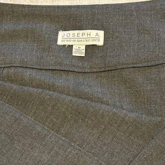 Joseph A. Pencil Skirt with Back Vents Med Grey Size 8 - Picture 6 of 13